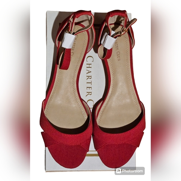 Charter Club Women's Gippi Wedge Sandals - Picture 4 of 6